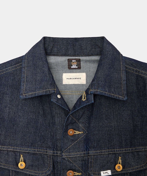 ADAM ET ROPE'(アダムエロペ)の「《別注》【Lee×MARKAWARE/リー×マーカウェア】EX101 SP DENIM JACKET(デニムジャケット・メンズ・ネイビー・L/M/S/XL)」の18枚目の写真