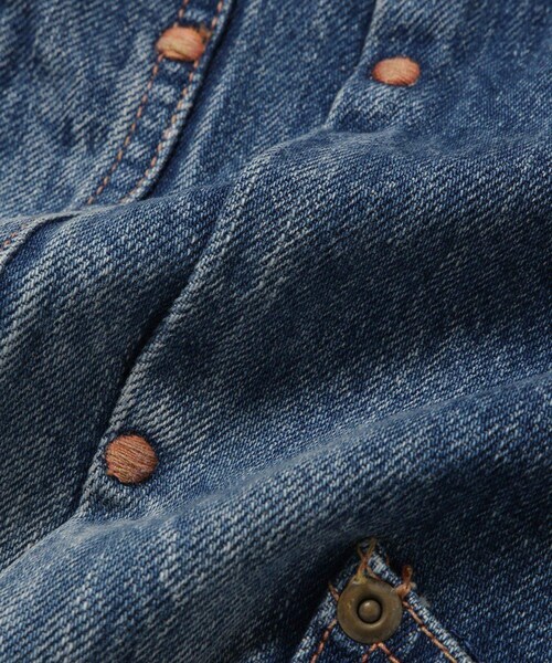 ADAM ET ROPE'(アダムエロペ)の「【KYOU/キョウ】ROEBUCK HIPPIE Type-50s Jacket by 66 Selvedge Denim(デニムジャケット・メンズ・ブルー系・1/2)」の10枚目の写真