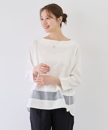 Jayro | Wシルケットシアーラインプルオーバー(Tシャツ/カットソー)