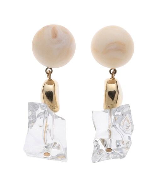 dazzlin（ダズリン）の「クリアウッドピアス（ピアス（両耳用）・レディース・ブラウン/オレンジ/クリア・F）」の21枚目の写真