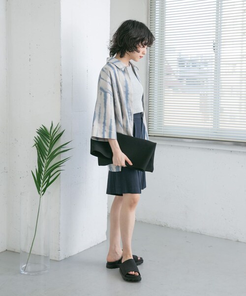 KBF（ケイビーエフ）の「スクエアニットBAG（ハンドバッグ・レディース・BLACK/YELLOW/BEIGE・one）」の8枚目の写真