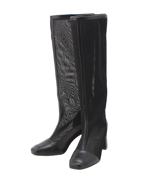 dazzlin（ダズリン）の「メッシュロングブーツ（ブーツ・レディース・ブラック・M/L）」の4枚目の写真