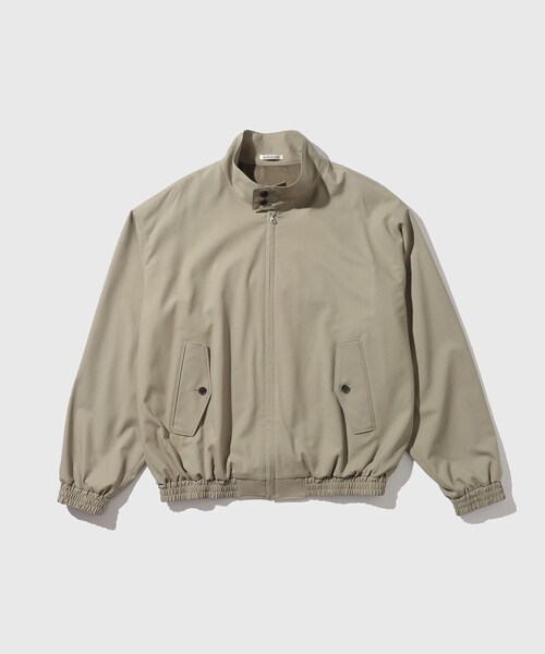 ADAM ET ROPE'（アダムエロペ）の「【AURALEE/オーラリー】ULTRA FINE TROPICAL WOOL ZIP BLOUSON（ブルゾン・メンズ・チャコール/カーキ・3/4）」の5枚目の写真