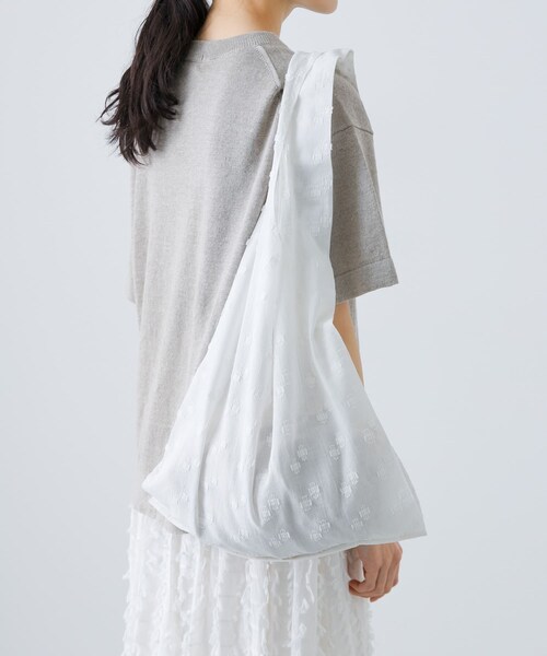 かぐれ（カグレ）の「ジャガードマルシェバッグ（その他雑貨・レディース・OFF/BLACK・FREE）」の6枚目の写真