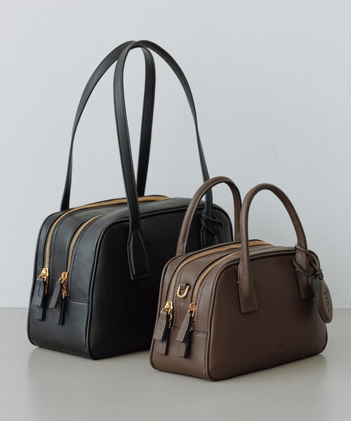 ROPE'(ロペ)の「【E'POR】TWO BOSTON BAG Medium/撥水・26AW新型(ハンドバッグ・レディース・ブラック/ダークブラウン・F)」の19枚目の写真