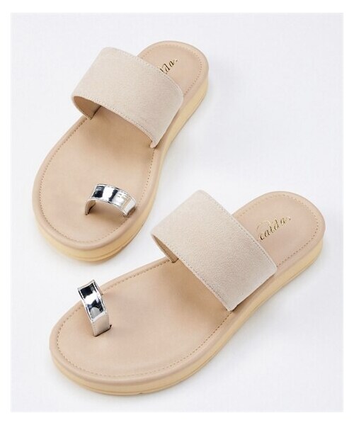 nissen（ニッセン）の「【ゆったり幅広】曲がるクッションソールフラットサンダル（ワイズ４Ｅ）（サンダル・メンズ・黒/ライトベージュ/ブルー・M=23.0~23.5cm/4E/L=24.0~24.5cm/4E/LL=25.0~25.5cm/4E/3L=26.0~26.5cm/4E）」の8枚目の写真