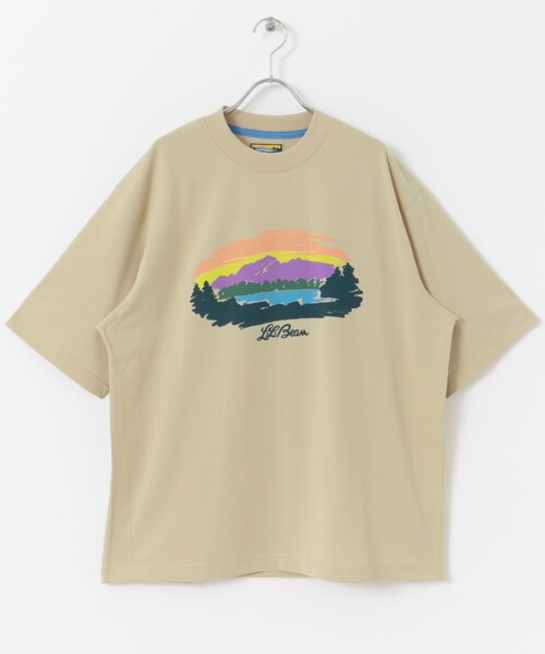URBAN RESEARCH DOORS（アーバンリサーチドアーズ）の「L.L.Bean　Canton Mt Lake Graphic T-shirts（Tシャツ/カットソー・メンズ・Off white/Sand/Navy/Pink・M/L/XL）」の10枚目の写真