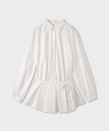 【一部店舗限定】【REALM(レルム)】PEPLUM BLOUSE|2WAYブラウス 26SS