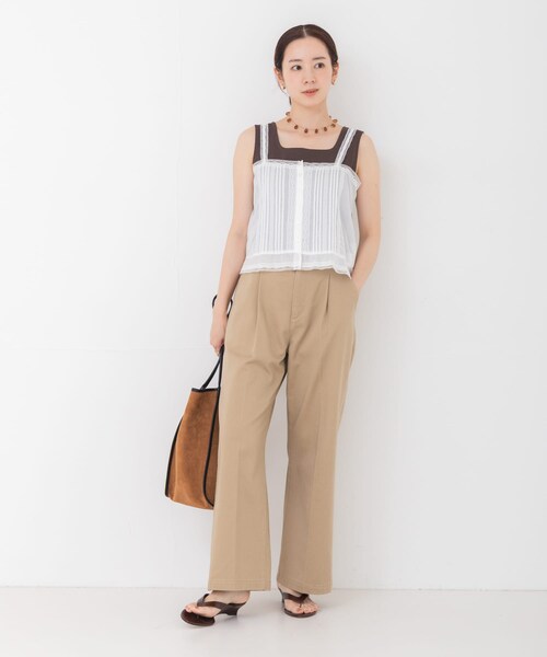 URBAN RESEARCH(アーバンリサーチ)の「スクエアネックタンクトップ(タンクトップ・レディース・WHITE/BLACK/BROWN・Free)」の22枚目の写真