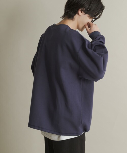 SENSE OF PLACE by URBAN RESEARCH(センスオブプレイスバイアーバンリサーチ)の「カノコVネックスウェット(スウェット・メンズ・BLACK/NAVY/BORDEAUX・M/L)」の18枚目の写真