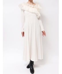 dazzlin | クロスフリルカットワンピース(ワンピース)