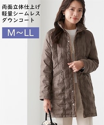 nissen（ニッセン）の「【シニアファッション】軽量シームレスダウン