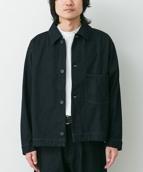 URBAN RESEARCH DOORS(アーバンリサーチドアーズ)の「STILL BY HAND 12OZ DENIM JACKET(デニムジャケット・メンズ・BLACK/DARK NAVY・46/48)」の2枚目の写真