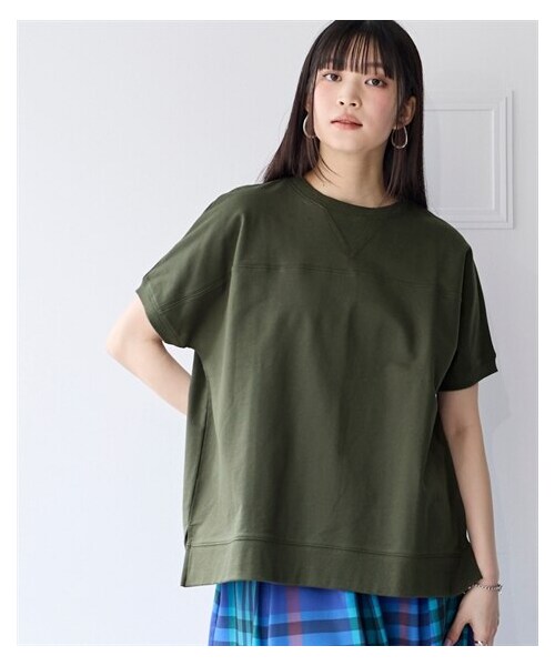 nissen（ニッセン）の「綿１００％着まわし自由自在ゆったりスウェットベストプルオーバー＜大きいサイズ有＞（スウェット・レディース・グレーベージュ/黒/スモークカーキ/レッド/杢グレー/ブリックオレンジ・L~LL相当/3L~4L相当/5L~6L相当/8L相当/10L相当）」の5枚目の写真