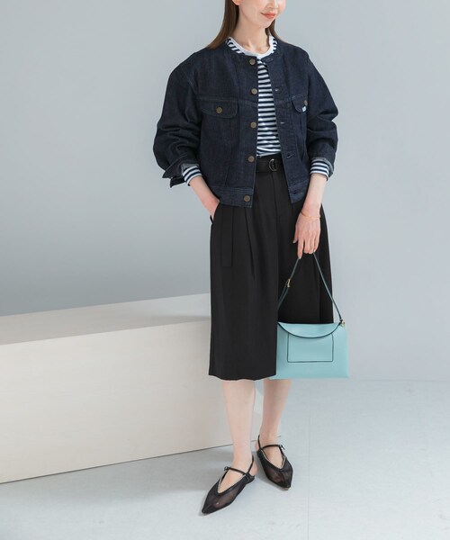 URBAN RESEARCH ROSSO(アーバンリサーチロッソ)の「『別注』Lee101×ROSSO NOCOLLAR SHORT JACKET(デニムジャケット・レディース・ONE WASH/USED・Short)」の18枚目の写真