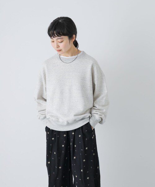 かぐれ（カグレ）の「コットンスウェットプルオーバー（スウェット・レディース・OATMEAL/GRAY・Free）」の15枚目の写真