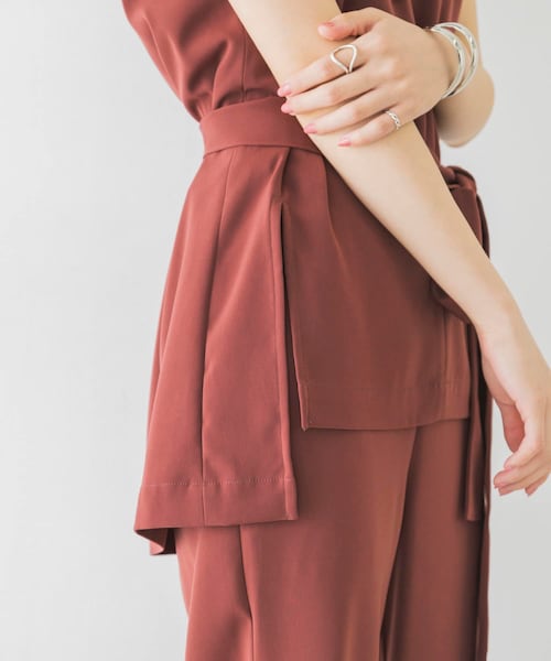 URBAN RESEARCH(アーバンリサーチ)の「LA MAISON ベルト付きセットアップ(セットアップ・レディース・BLUE/BROWN・S/M)」の7枚目の写真