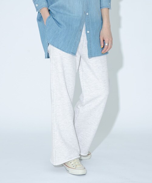 URBAN RESEARCH Sonny Label（アーバンリサーチサニーレーベル）の「GLASSY SEA　sweat flare pants（スウェットパンツ・レディース・GRAY/OATMEAL・FREE）」の21枚目の写真