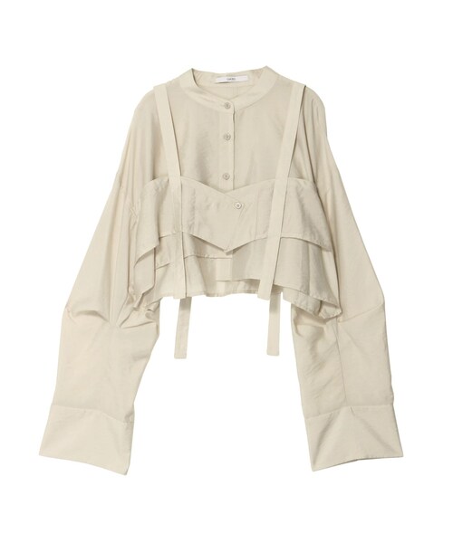 UN3D.（アンスリード）の「BUSTIER LAYERED SHORT SH（シャツ/ブラウス