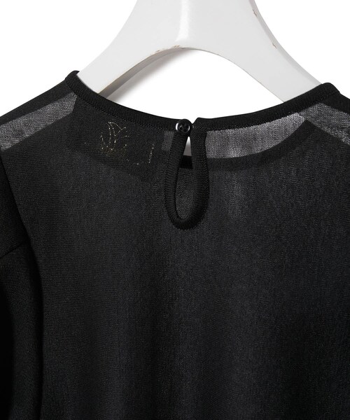 ADAM ET ROPE'（アダムエロペ）の「【Comfort embracement】別注 チュニック（シャツ/ブラウス・レディース・ブラック/ホワイト・F）」の19枚目の写真