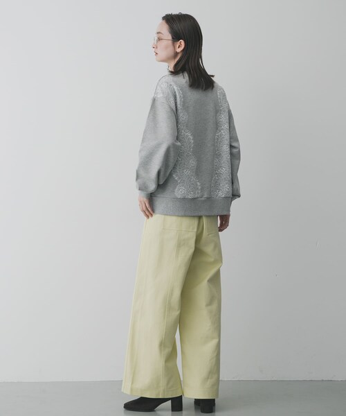 SENSE OF PLACE by URBAN RESEARCH（センスオブプレイスバイアーバンリサーチ）の「レースルーズスウェット（スウェット・レディース・GRAY/OATMEAL/CHARCOAL・One）」の20枚目の写真