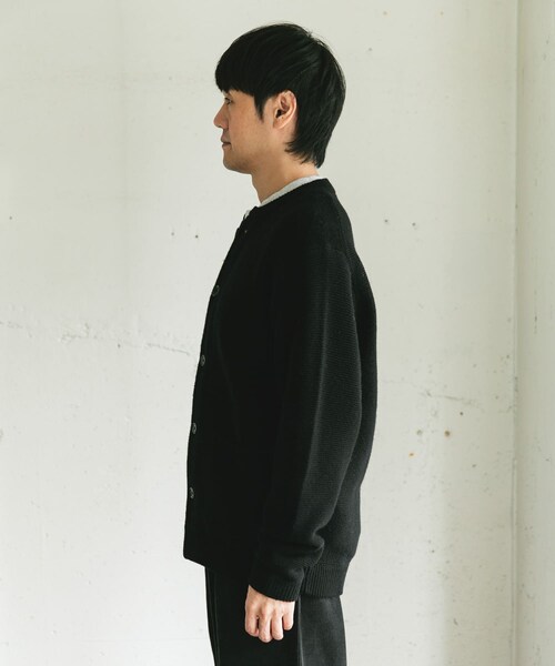 URBAN RESEARCH DOORS(アーバンリサーチドアーズ)の「ハミルトンウールガーターカーディガン(カーディガン/ボレロ・メンズ・GRAY/DARK RED/BLACK・M/L/XL)」の14枚目の写真