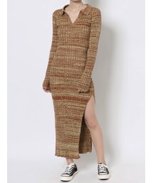 jouetie | スキッパーニットワンピース(ワンピース)