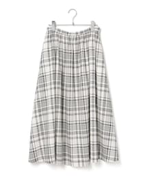 ギマチェックギャザーフレアスカート