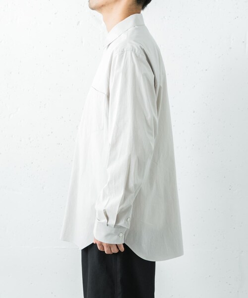 URBAN RESEARCH（アーバンリサーチ）の「ATON　SUVIN BROAD STANDARD SHIRTS（シャツ/ブラウス・メンズ・GRAY・4/6）」の4枚目の写真