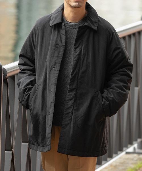 URBAN RESEARCH ROSSO(アーバンリサーチロッソ)の「『XLサイズあり』NOUVELLE中綿ステンカラーコート(ステンカラーコート・メンズ・BLACK/CHARCOAL・M/L/XL)」の1枚目の写真