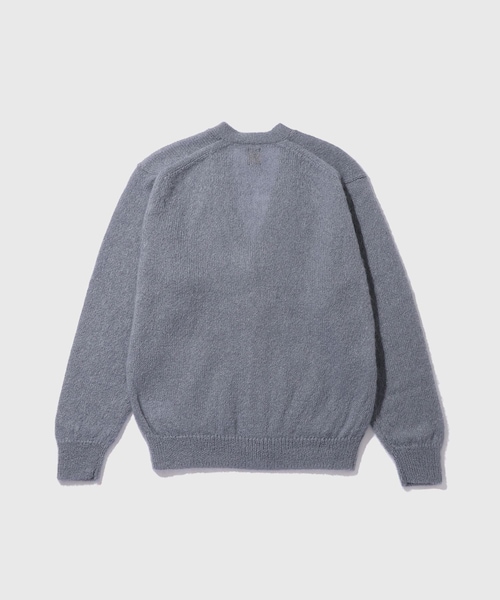 ADAM ET ROPE'（アダムエロペ）の「【BATONER/バトナー】PURE MOHAIR V CARDIGAN（カーディガン/ボレロ・メンズ・ブラック/グレー/パープル・2/3）」の15枚目の写真