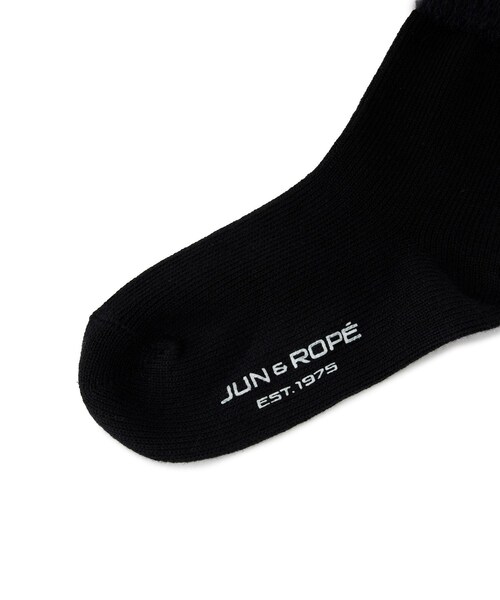 ROPE'(ロペ)の「ファーコンビ ミドルソックス(ソックス/靴下・レディース・ブラック/ホワイト・F)」の14枚目の写真