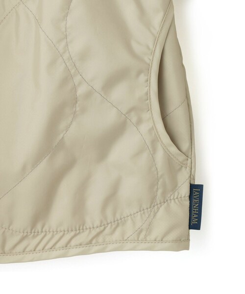 ADAM ET ROPE'(アダムエロペ)の「【LAVENHAM(ラベンハム)】SIDE POCKET UNWADDED TEYNHAM MENS(ブルゾン・レディース・ブラック/ホワイト・S)」の8枚目の写真