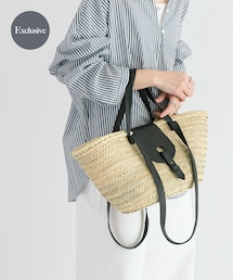 URBAN RESEARCH | 『別注』KECH Le ESSENTIELS×UR　RAFFIALEATHER2WAYBAG(かごバッグ)