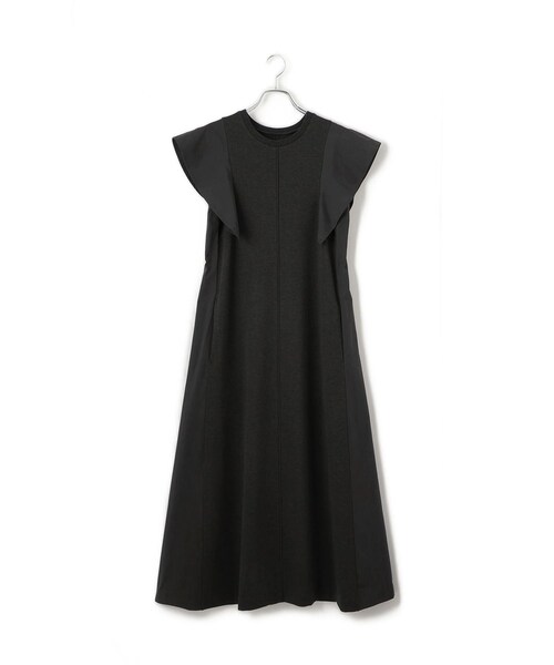 ADAM ET ROPE'（アダムエロペ）の「【WEB限定】セミフレアワンピース（ワンピース・レディース・ブラック/チャコール/ブラウン・F）」の6枚目の写真
