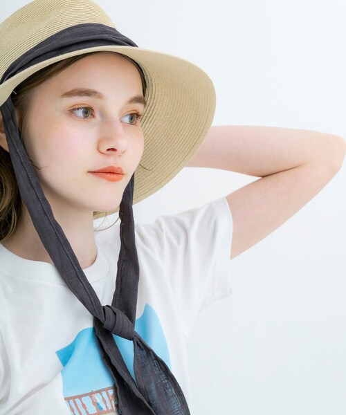 SMELLY（スメリー）の「ペーパーブレードソフトハット（ハット・レディース・BEG/IVO・-）」の4枚目の写真