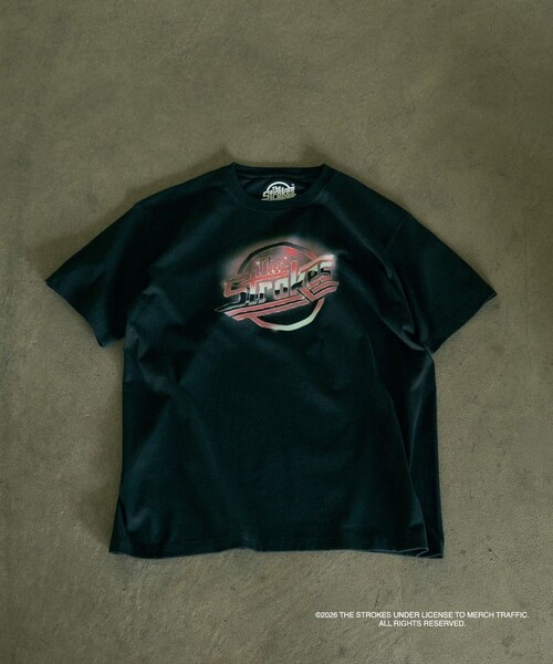 bonjour records(ボンジュールレコーズ)の「The Strokes for bonjour records Official S/S Tee ザ・ストロークス オフィシャル Tシャツ(Tシャツ/カットソー・レディース・ブラック/ブラック系・L/M/XL)」の5枚目の写真