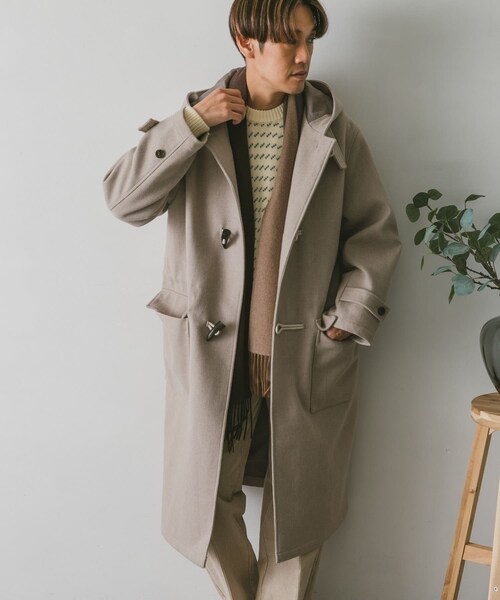 URBAN RESEARCH DOORS（アーバンリサーチドアーズ）の「JAPAN FABRIC ダッフルコート（ダッフルコート・メンズ・GREEN/D.NAVY/GREIGE・M/L）」の10枚目の写真