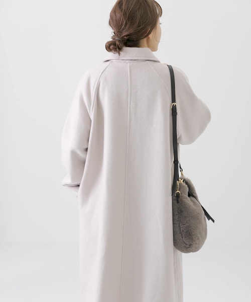 URBAN RESEARCH Sonny Label（アーバンリサーチサニーレーベル）の「ステンカラーウールコート（ステンカラーコート・レディース・ブルー/サンドベージュ/ブラック・FREE）」の19枚目の写真