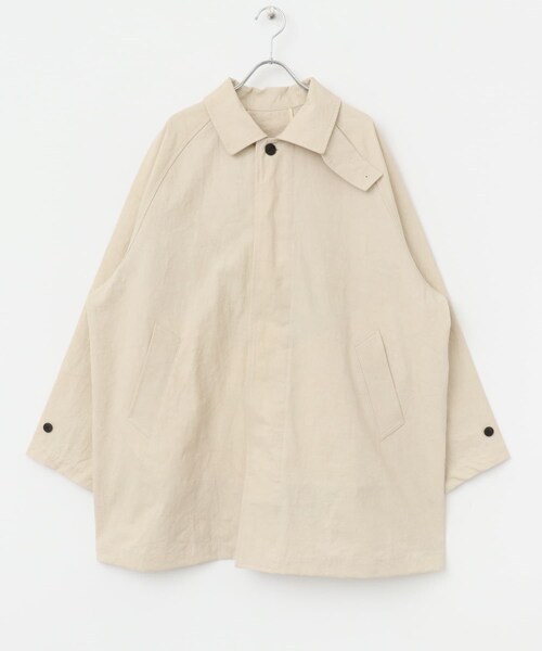 かぐれ(カグレ)の「コットンバックタックショートコート(テーラードジャケット・レディース・IVORY/BEIGE/BLACK・Free)」の18枚目の写真