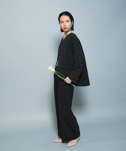 URBAN RESEARCH ROSSO（アーバンリサーチロッソ）の「『別注』CHIGNON×ROSSO　ラウンドヘムジャケット（その他アウター・レディース・OWHITE/BLACK・Free）」の21枚目の写真