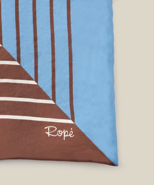 ROPE'(ロペ)の「幾何学柄シルクトートバッグ(トートバッグ・レディース・オフホワイト/サックス・F)」の21枚目の写真