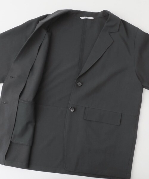 KBF（ケイビーエフ）の「ハーフスリーブルーズジャケット（テーラードジャケット・レディース・CHARCOAL/MOCHA・one）」の12枚目の写真