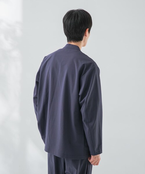 URBAN RESEARCH(アーバンリサーチ)の「『セットアップ対応』『マシンウォッシャブル』ST WASHABLE WL C/LESS JACKET(テーラードジャケット・メンズ・INK NAVY/TAUPE/BLACK TOP・M/L)」の22枚目の写真