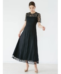 極美品✨ ラグナムーン LADYナローレース マキシワンピ M LAGUNAMOON（ラグナムーン）の「LADYナローレースマキシワンピース