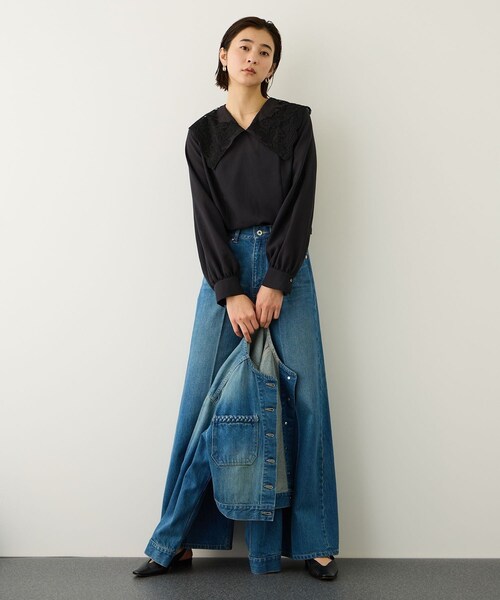 ROPE'(ロペ)の「レースカラーコンパクトブラウス/イージーケア(シャツ/ブラウス・レディース・ホワイト・F)」の16枚目の写真