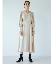 LAGUNAMOON | フロントピンタックサテンワンピース(ワンピース)