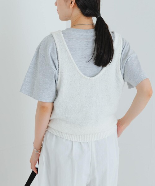 URBAN RESEARCH（アーバンリサーチ）の「ブークレ2WAYベスト（ベスト・レディース・RED/NAVY/OFF・FREE）」の8枚目の写真