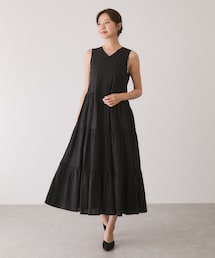 Jayro | ティアードノースリーブフレアワンピース(ワンピース)