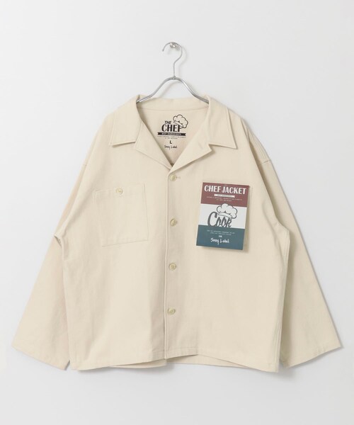 URBAN RESEARCH Sonny Label（アーバンリサーチサニーレーベル）の「CHEF JACKET（カバーオール・メンズ・カーキ/アイボリー/ブラック/ブラウン/ヒッコリー/オンブレ/グレージュCH・M/L）」の11枚目の写真